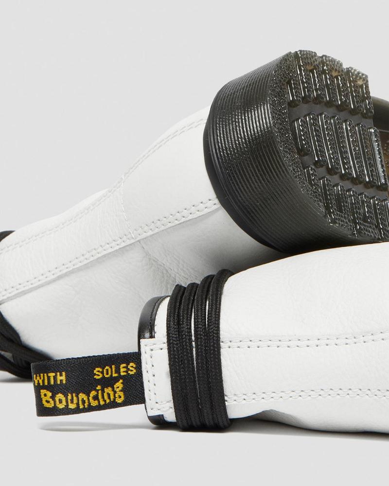 Dr Martens 1460 Laced Virginia Lær Snørestøvletter Dame Hvite | Norge 606TCE